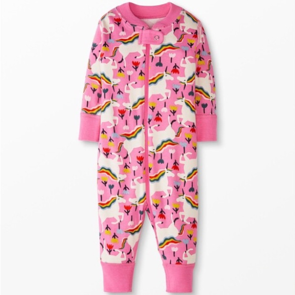 Hanna Andersson Baby Zip Sleeper in Rainbow Unicorn